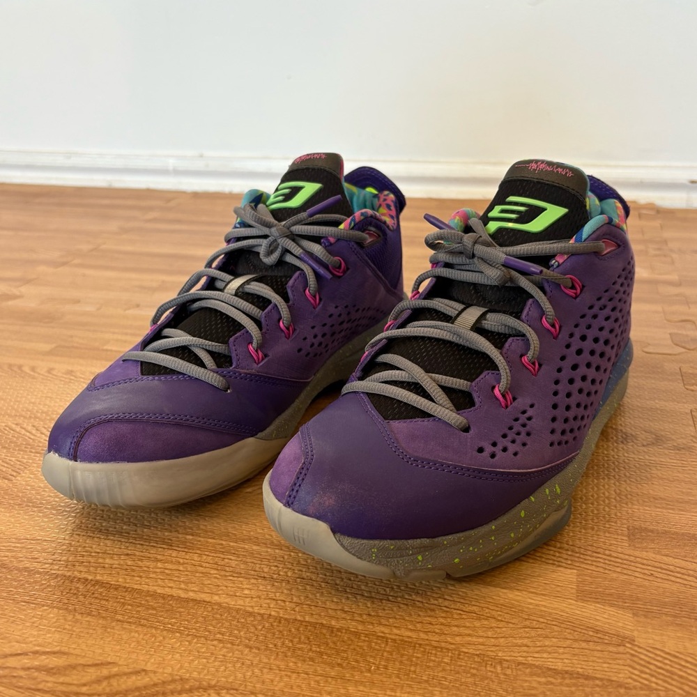 Jordan CP3.VII “Court Purple" Nike Basketball Mens Shoe Size 10 Cool Grey / Lime